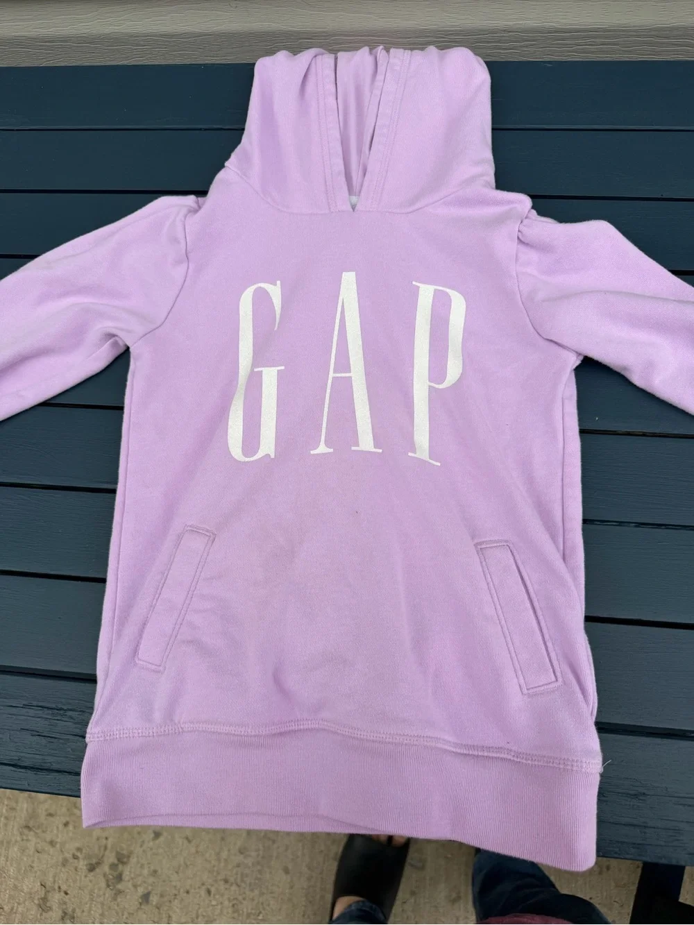 GAP Lavender Hoodie with White Logo